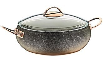 O.M.S 2 Parça 28 cm Granit Tencere