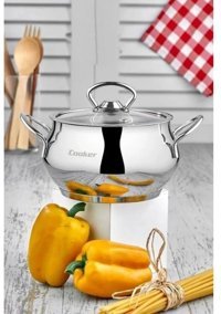Cooker CKR3186 2 Parça 28 cm Paslanmaz Çelik Derin Tencere