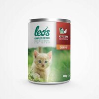 Leo's Yavru Tavuk Parça Etli Yaş Kedi Maması 24x400 gr