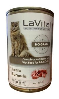 Lavital Nutrition For Life Yetişkin Kuzu Eti Ezme Yaş Kedi Maması 400 gr