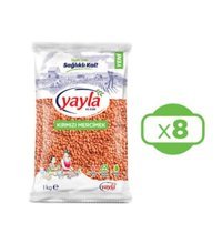 Yayla Kırmızı Mercimek 8x1 kg