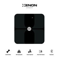 Xenon Smart Yağ Ölçen Vücut Analizi Yapan Bluetoothlu Kas Ölçen Cam Dijital Akıllı Tartı Siyah