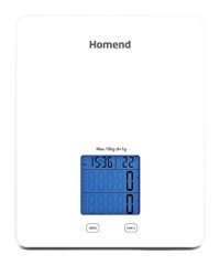 Homend Gramatic 3907H Cam Dijital Tartı Beyaz