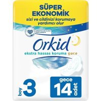 Orkid Ekstra Hassas Gece 14'lü Hijyenik Ped