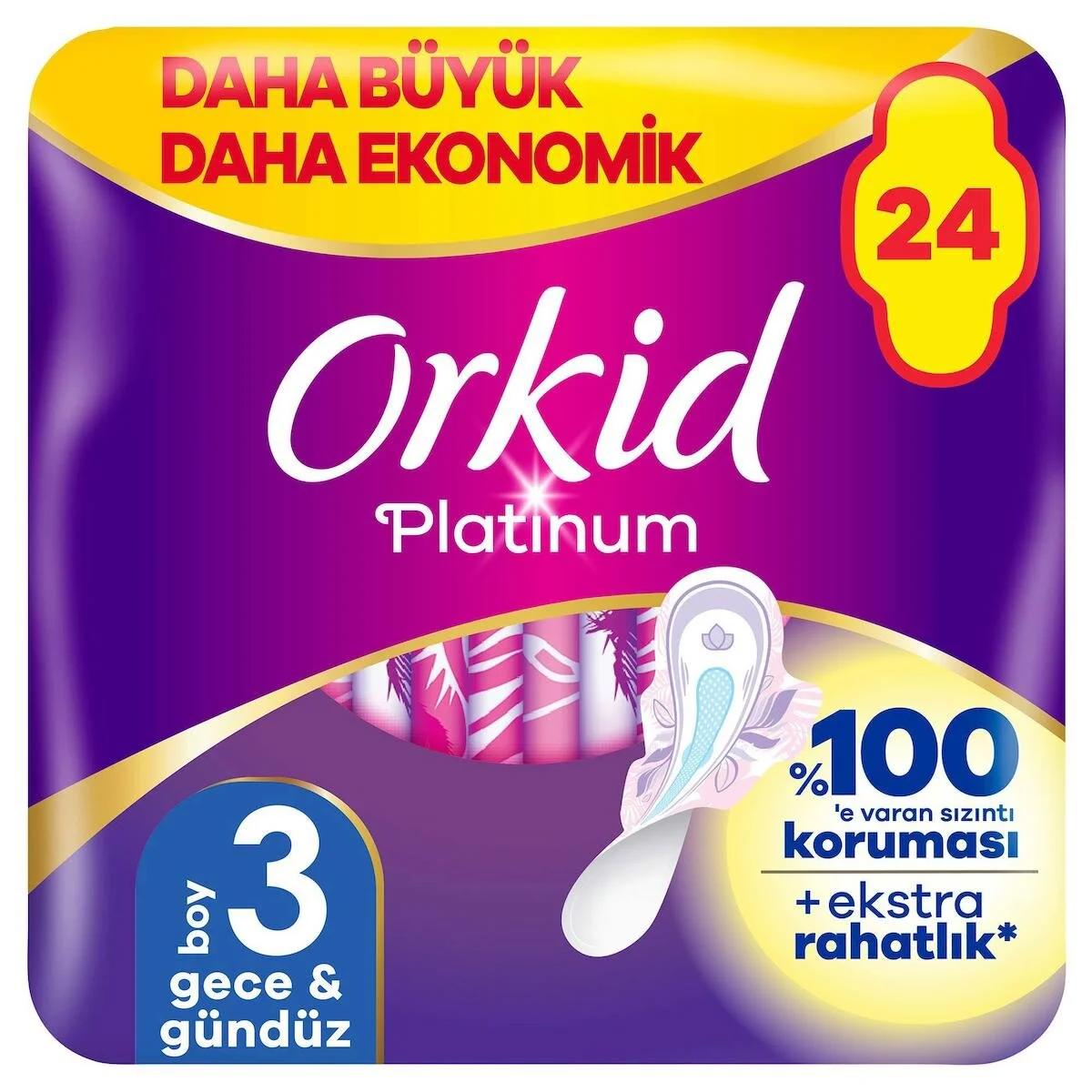 Orkid Platinum Gece&Gündüz 24'lü Hijyenik Ped