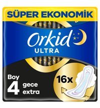 Orkid Ultra Ekstra Gece 16'lı Hijyenik Ped