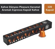 Kahve Dünyası Pleasure Karamel Aromalı Espresso 120'li Kapsül Kahve