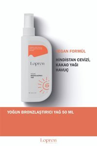 Lopren Hindistan Cevizi Yağı Yoğun Vücut İçin Bronzlaştırıcı Yağ 200 ml