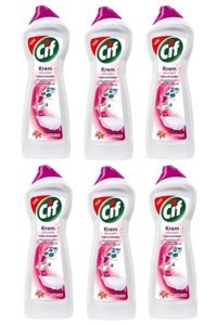 Cif Krem Mikro Kristaller Yüzey Temizleyici 6x750 ml