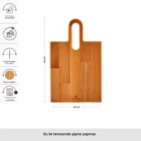Karaca Urbanwood Rectangle Large Bambu Kahverengi Kesme Tahtası