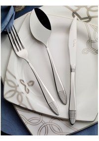 Pierre Cardin Sabre 84 Parça 12 Kişilik Çatal Kaşık Bıçak Takımı Gümüş