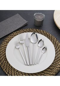 Mamma Lotus 36 Parça 6 Kişilik Çatal Kaşık Bıçak Takımı Gümüş