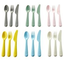 Ikea 18 Parça 6 Kişilik Çatal Kaşık Bıçak Takımı Çok Renkli