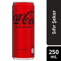 Coca Cola Şekersiz Kutu Kola 250 ml
