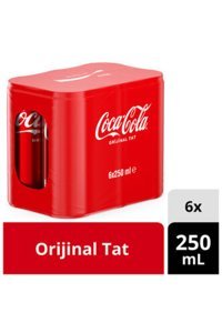 Coca Cola Kutu Kola 250 ml 30 Adet