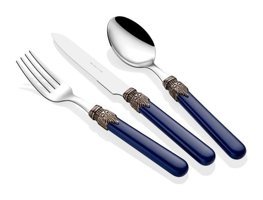 Rivadossi Classic 24 Parça 6 Kişilik Çatal Bıçak Takımı Lacivert