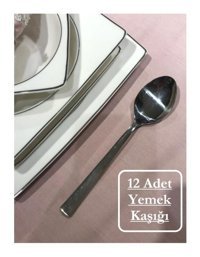 Bayev 12 Parça 12 Kişilik Kaşık Takımı Gümüş