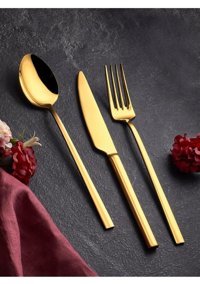 Nishev Flora 90 Parça 12 Kişilik Çatal Kaşık Bıçak Takımı Gümüş