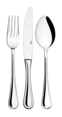 Hisar Contour 30 Parça 6 Kişilik Çatal Kaşık Bıçak Takımı Gümüş