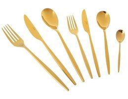 Jumbo Apollo 84 Parça 12 Kişilik Çatal Kaşık Bıçak Takımı Gold