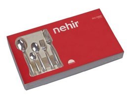 Nehir Londra 30 Parça 6 Kişilik Çatal Kaşık Bıçak Takımı Gümüş