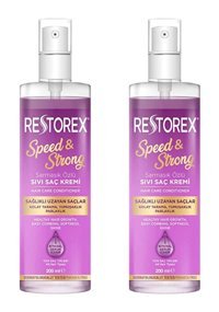 Restorex Speed & Strong Sarmaşık Özlü Tüm Saçlar İçin Unisex Saç Kremi 2x200 ml
