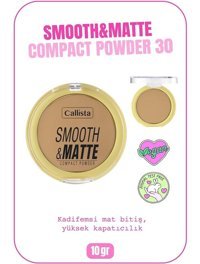 Callista Dark Honey 30 Mat Kompakt Pudra Koyu