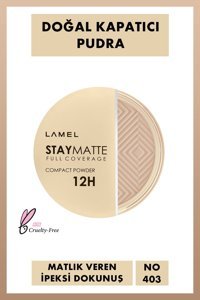 Lamel Cosmetics No 403 Yağsız Mat Kompakt Pudra Orta
