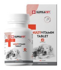 Supravet E Vitamini Multivitamini Bağışıklık Güçlendirici Yetişkin Kedi Vitamini Tablet 75 Adet