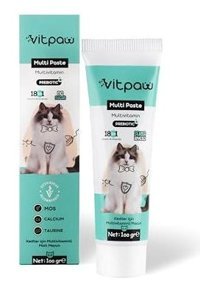 vitpaw B Vitamini E Vitamini Multivitamini Bağışıklık Güçlendirici Yetişkin Kedi Vitamini Macun 100 gr