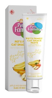 Pet's Family Elma Ve Muz B Vitamini Tüy Dökme Yetişkin Kedi Vitamini Macun 30 gr