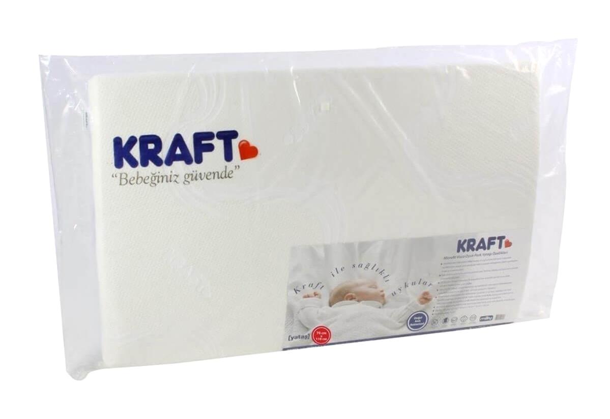 Kraft Microfit Dikdörtgen Pamuk 70x110 cm Beşik Bebek Yatağı