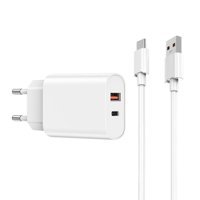 Wiwu Wi-U002 Universal Type-C-Universal Kablolu 20 W Çoklu Hızlı Şarj Aleti Beyaz