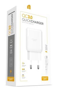 Powerway Qct30 Universal Type A Kablolu 18 W Hızlı Şarj Aleti Beyaz