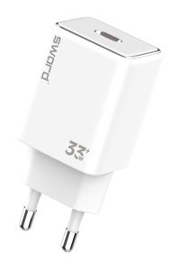 Sword SW-PD33WC Universal Type C Kablolu 33 W Hızlı Şarj Aleti Beyaz