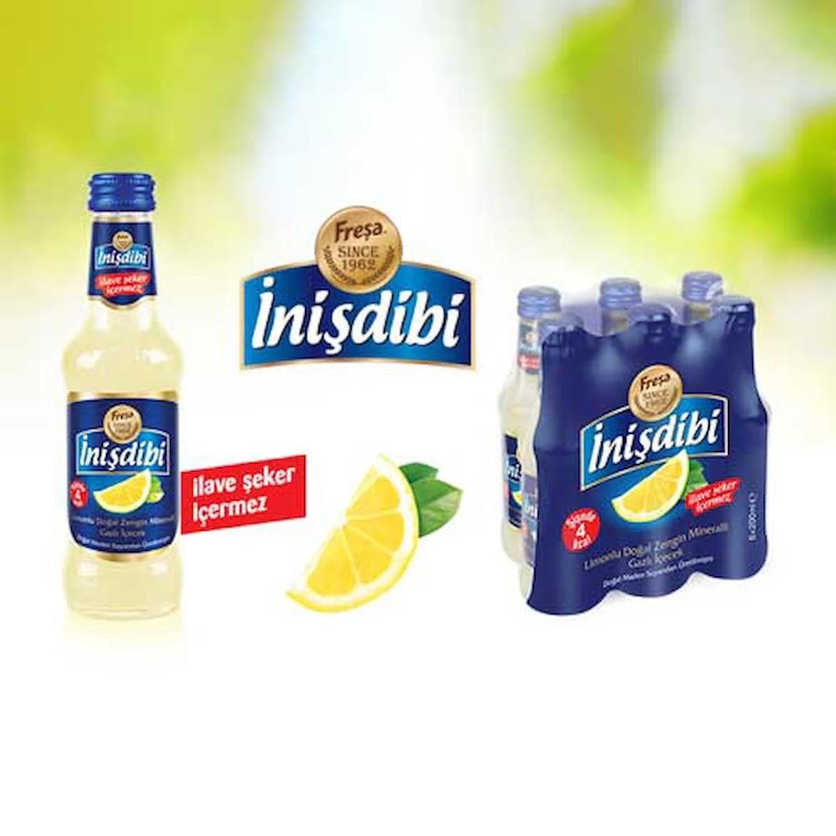 İnişdibi Freşa Şekersiz Limonlu Soda 24'lü 200 ml
