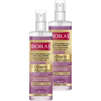 Bioblas Collagen & Keratin Dökülme Karşıtı Kolajen İnce Telli Saçlar İçin Saç Kremi 2 x 200 ml