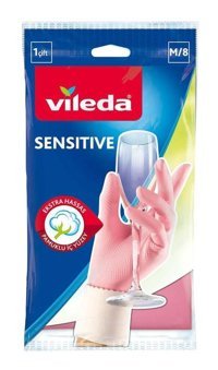 Vileda No 8 Pembe Medium 1 Çift Bulaşık Eldiveni