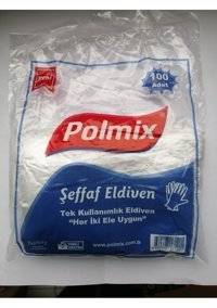 Polmix Şeffaf Standart 100 Adet Bulaşık Eldiveni