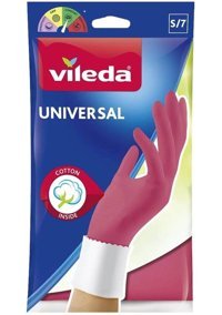 Vileda Universal Kırmızı Small 1 Çift Temizlik Eldiveni