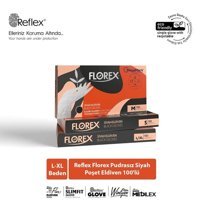 Reflex Florex Siyah Large- XLarge 100 Adet Bulaşık Eldiveni