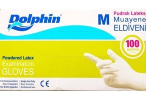 Dolphin Beyaz Medium 100 Adet Bulaşık Eldiveni