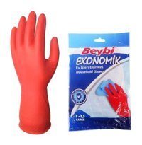Beybi No 9 Kırmızı Large 25 Adet Temizlik Eldiveni