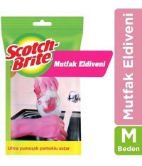Scotch Brite Pembe Medium 1 Çift Temizlik Eldiveni