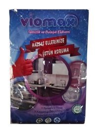 Viomax Kırmızı Medium 30 Çift Temizlik Eldiveni