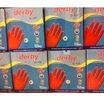 Derby No 8 Kırmızı Medium 30 Çift Bulaşık Eldiveni