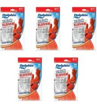 Dolphin Kırmızı Medium 5 Çift Temizlik Eldiveni