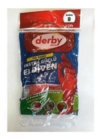 Derby Kırmızı Small Tekli Temizlik Eldiveni