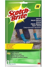Scotch Brite No 7 Mavi Medium 1 Çift Temizlik Eldiveni