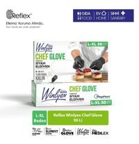 Reflex Winxley Siyah Large- XLarge 50 Adet Bulaşık Eldiveni
